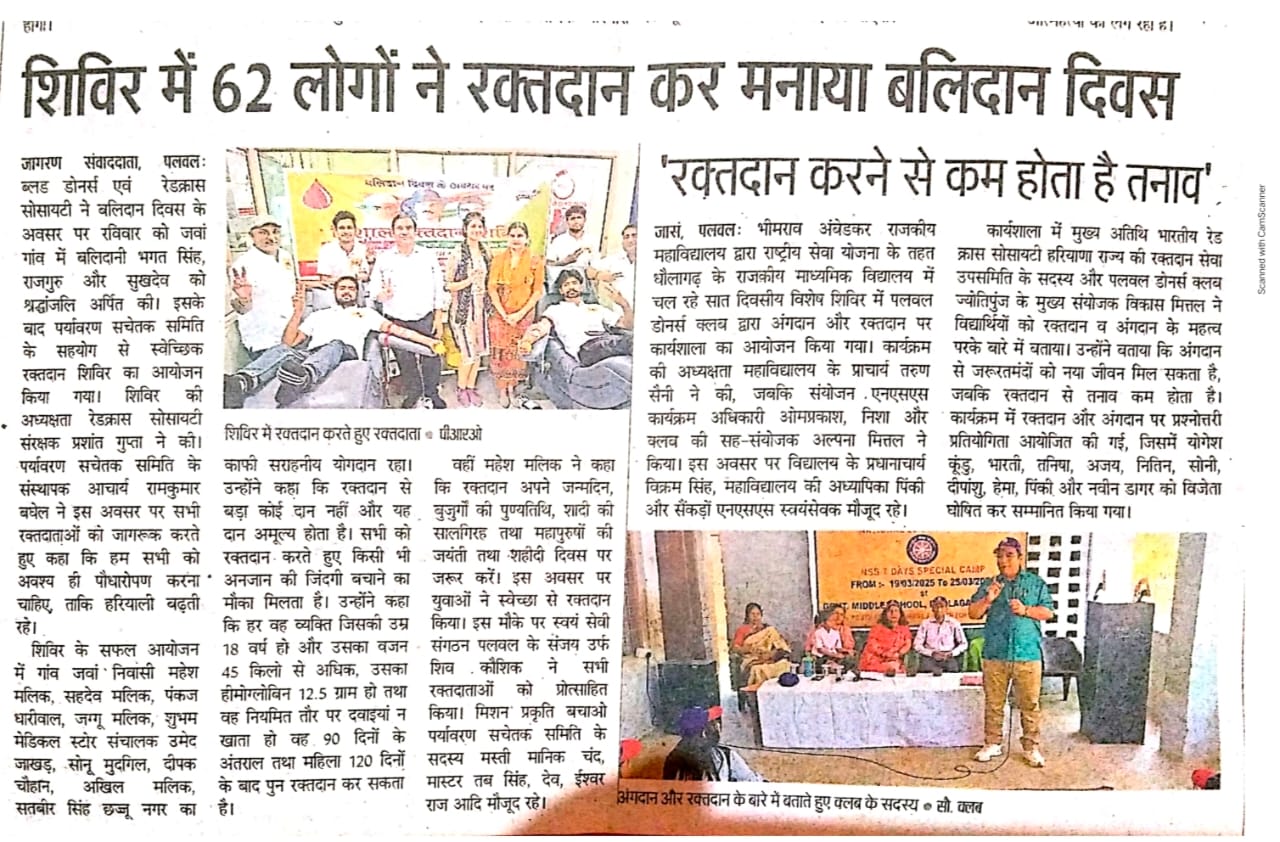 Reshmi Ghosh Came to palwal to bless thalassemic kids