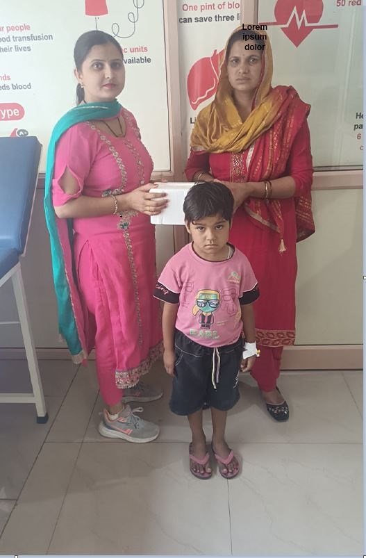 Adopted Thalassemic child by APNA BLOOD BANK