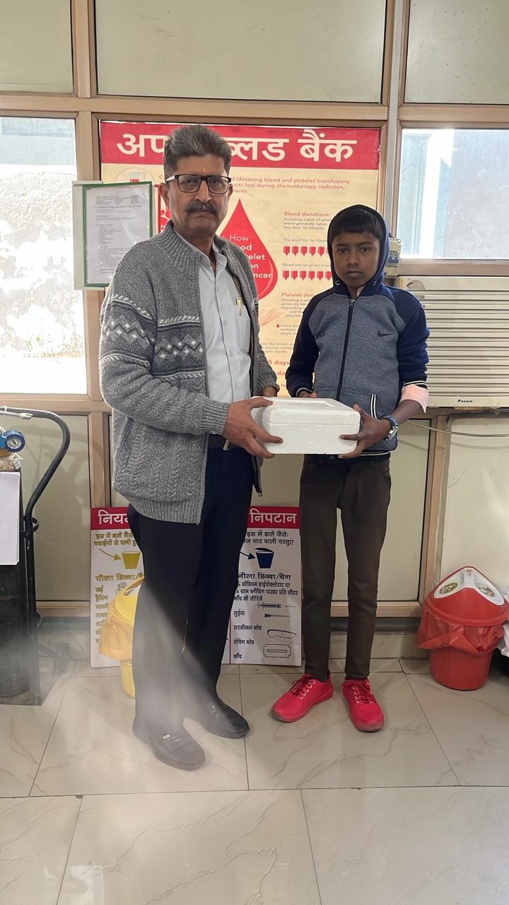 Adopted Thalassemic child by APNA BLOOD BANK