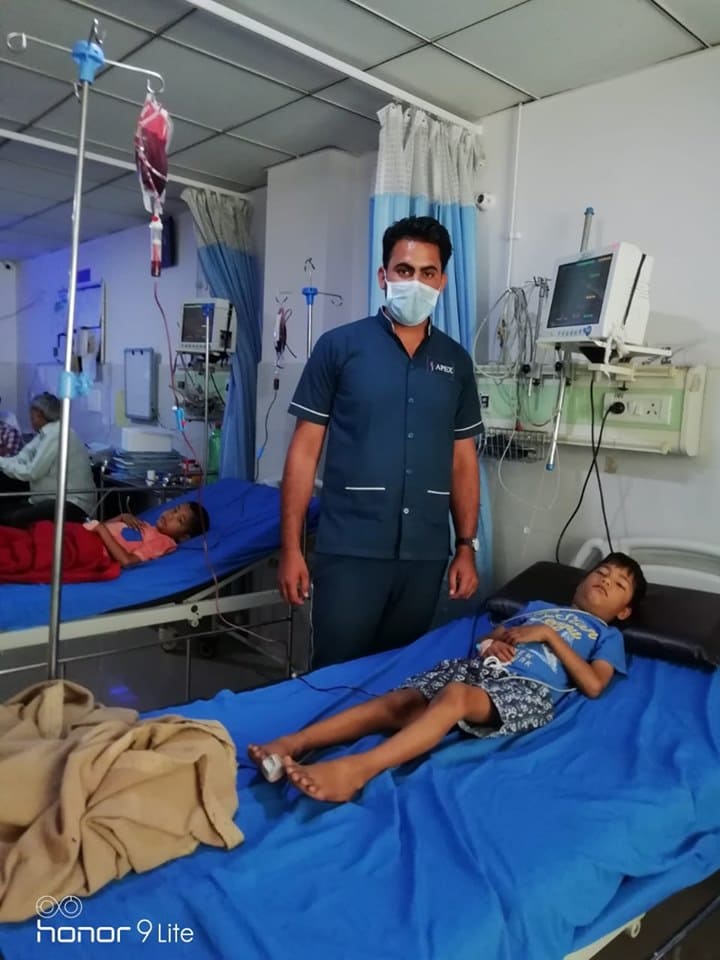 Adopted Thalassemic child by APNA BLOOD BANK