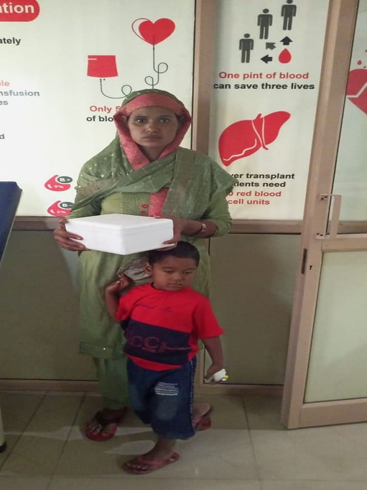 Adopted Thalassemic child by APNA BLOOD BANK